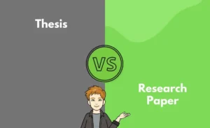 difference between research paper and thesis
